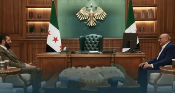 الشرع يستقبل الفنان جمال سليمان الشرع يستقبل الفنان جمال سليمان