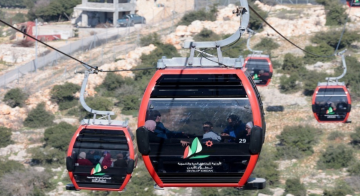 5728 زائرا لتلفريك عجلون الجمعة 5728 زائرا لتلفريك عجلون الجمعة