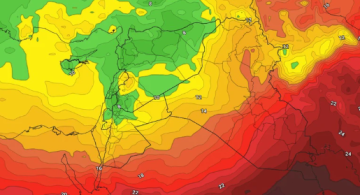  عاجل انخفاض واضح وكبير على درجات الحرارة يبدأ مساء الجمعة مع رياح قوية وموجات غبارية قوية في الطرق الصحراوية