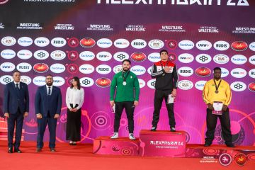 منتخب المصارعة للرجال يحصد   يحصد 8 ميداليات وكأس البطولة الأفريقية بالإسكندرية
