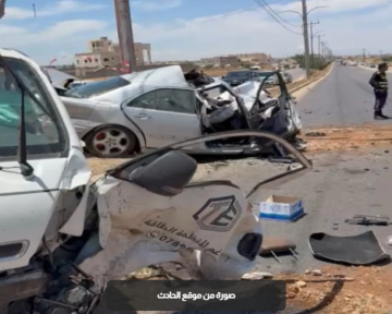 3 وفيات بحادث تصادم بين مركبتين في إربد