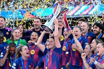 بالفيديو .. برشلونة يتوج بلقب دوري أبطال أوروبا للسيدات