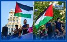 يامال يشعل مواقع التواصل برفع علم فلسطين .. تفاعل عربي كبير