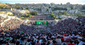 المدرج الروماني والساحة الهاشمية يحتضنان جماهير النشامى لمتابعة مواجهة الأرجنتين.