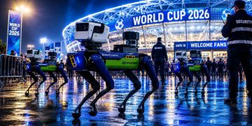 تكنولوجيا غير مسبوقة في مونديال 2026 .. كلاب روبوتية لتأمين الملاعب تكنولوجيا غير مسبوقة في مونديال 2026 .. كلاب روبوتية لتأمين الملاعب