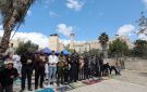 إسرائيل تزيل مظلة صحن المسجد الإبراهيمي تمهيدا لتسقيفه - jo