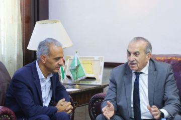 أبو السمن والحمادين يبحثان تصويب ملاحظات ديوان المحاسبة ويتفقدان مشروع صيانة مبنى الديوان
