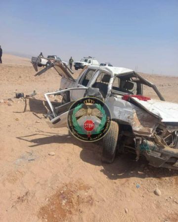 تدهور مركبة على طريق وادي عربة