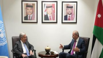 الصفدي يجري مباحثات موسعة مع غوتيريش الصفدي يجري مباحثات موسعة مع غوتيريش