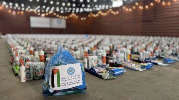 الحملة الأردنية و الخيرية الهاشمية توزعان طرودا صحية في قطاع غزة الحملة الأردنية و الخيرية الهاشمية توزعان طرودا صحية في قطاع غزة