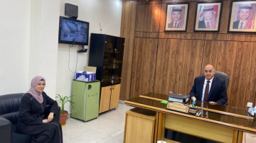 محافظ الطفيلة الدكتور الماضي يزور مديرية الشؤون البلدية ..