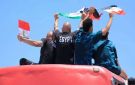 علم فلسطين يتصدر احتفالات استقبال منتخب مصر .. صور - jo