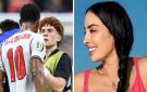 ميت وعديم الفائدة .. زوجة نجم الأرجنتين تشن هجوما على بيلينغهام (صور)