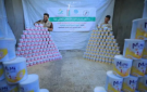 الهيئة الخيرية الهاشمية توزع 3000 علبة حليب أطفال على عائلات في غزة