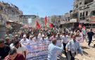 وقفة احتجاجية في خان يونس تنديدا بالإبادة الجماعية لأهالي غزة