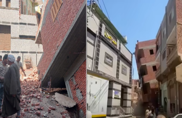 فيديو مروع.. لحظة انهيار منزل على مسجد في مصر فيديو مروع.. لحظة انهيار منزل على مسجد في مصر