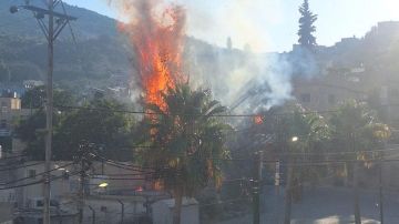 حريق يلتهم أشجارا قرب محطة مياه عين جنا ويتسبب بانفجار محول كهرباء حريق يلتهم أشجارا قرب محطة مياه عين جنا ويتسبب بانفجار محول كهرباء