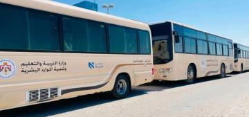 النقل المدرسي يرسم ملامح عدالة تعليمية في البادية الجنوبية النقل المدرسي يرسم ملامح عدالة تعليمية في البادية الجنوبية