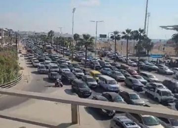 نزوح المئات من جنوب لبنان نزوح المئات من جنوب لبنان
