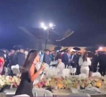 عاصفة آب تفسد حفل زفاف لبناني! عاصفة آب تفسد حفل زفاف لبناني!
