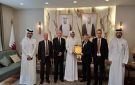 سفير قطر يبحث مع جمعية عون الثقافية تعزيز التعاون