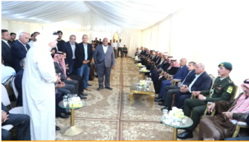 مندوبا عن الملك وولي العهد.. العيسوي يعزي قبيلتي العبادي والعدوان مندوبا عن الملك وولي العهد.. العيسوي يعزي قبيلتي العبادي والعدوان