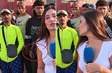 مراسلة إسبانية تتعرض للتحرش على الهواء مباشرة في سبتة مراسلة إسبانية تتعرض للتحرش على الهواء مباشرة في سبتة