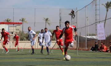 مبتورو غزة لـ أديداس : تجاهلتم الضحايا واحتفيتم بالقاتل مبتورو غزة لـ أديداس : تجاهلتم الضحايا واحتفيتم بالقاتل