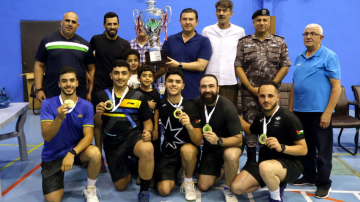 فريق مدينة الحسين يتوج بلقب كأس الأردن للريشة الطائرة فريق مدينة الحسين يتوج بلقب كأس الأردن للريشة الطائرة