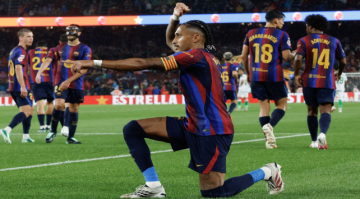 برشلونة يكتسح راسينغ بسباعية ويحلق منفردا في صدارة الليغا برشلونة يكتسح راسينغ بسباعية ويحلق منفردا في صدارة الليغا