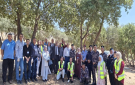 مركزي شباب وشابات المزار الشمالي يشاركان في حملة تنظيف وتأهيل منطقة الجيزة