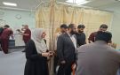النائبان بكر الكساسبة ولبنى النمور يتفقدان مصابي تسرب الأمونيا في العقبة