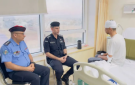 نائب مدير شرطة المفرق يزور الشرطي النعيمي في المستشفى