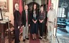 غنيمات تستقبل الفنان العوامله وتؤكد اعتزازها بالمشاركة الأردنية في ملتقى الفسيفساء الدولي بالدار البيضاء