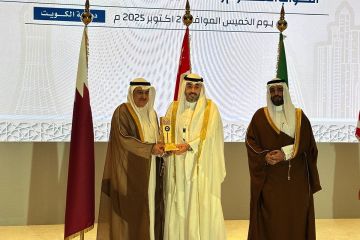 رئيس النيابة طلال الفهد يحصل على جائزة حامد العثمان للتميز بدول التعاون رئيس النيابة طلال الفهد يحصل على جائزة حامد العثمان للتميز بدول التعاون