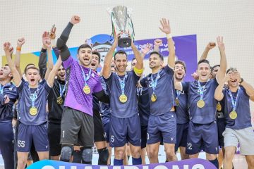 اليرموك بطلا لكأس كرة الصالات