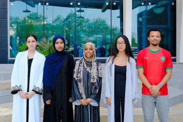  الأمريكية تستقبل 5 طلاب ضمن التبادل الأكاديمي الدولي