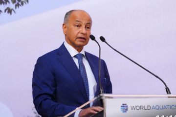 المسلم يضع حجر الأساس للمقر الجديد لاتحاد الرياضات المائية