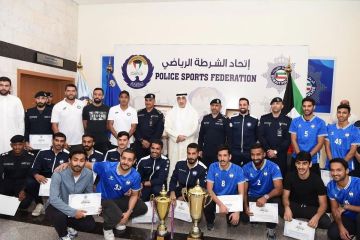اليوسف: وزارة الداخلية تحرص على دعم الأنشطة الرياضية وتطويرها