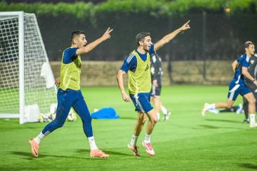 استعدادات الأزرق للقاء موريتانيا على أشدها