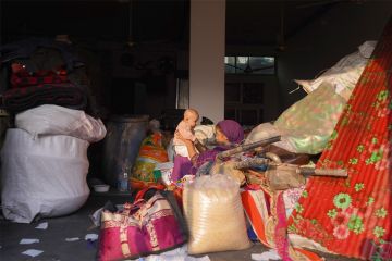 احتراق حي فقير في العاصمة البنغالية