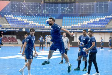 أزرق اليد يواصل استعداداته في تونس