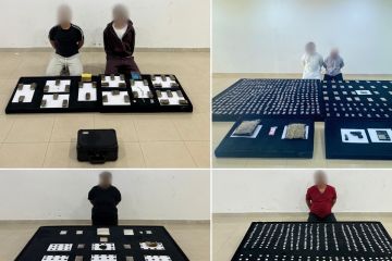 ضبط 6 متهمين في 4 قضايا بحوزتهم كميات كبيرة من المواد المخدرة والمؤثرات العقلية ضبط 6 متهمين في 4 قضايا بحوزتهم كميات كبيرة من المواد المخدرة والمؤثرات العقلية