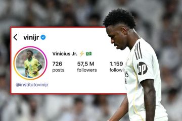 فينيسيوس يغير صورة حسابه على «إنستجرام» رداً على صافرات الاستهجان