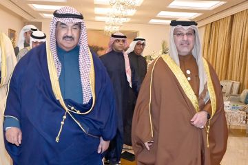 ناصر المحمد وأحمد النواف يزوران سفارة البحرين للتهنئة ناصر المحمد وأحمد النواف يزوران سفارة البحرين للتهنئة