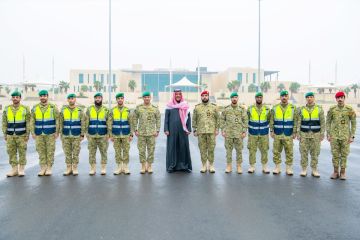 نائب رئيس الحرس الوطني يزور مشروع توسعة معسكر سالم العلي 