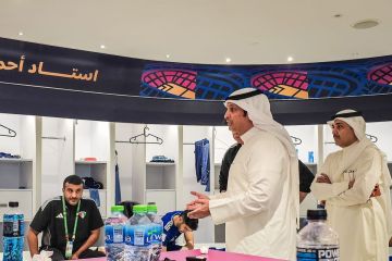 وزير الشباب يزور لاعبي الأزرق عقب مباراتهم أمام منتخب الأردن في الدوحة وزير الشباب يزور لاعبي الأزرق عقب مباراتهم أمام منتخب الأردن في الدوحة