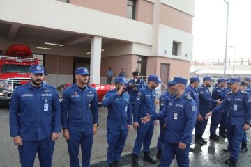 رئيس قوة الإطفاء يفتتح مركزي إطفاء الجون وجسر جابر