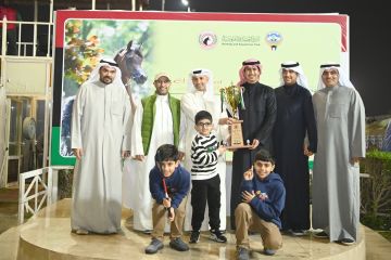  كحيل الغنايم يتوج بكأس مربط العاديات للخيل العربية المصرية