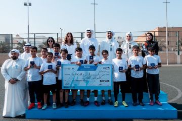  الوطني ينظم بطولة Bankee لكرة القدم لمتعلمي المدارس المشاركة في البرنامج